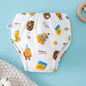 RUNBEIER 6 Layer Waterproof Reusable Cotton Baby Training Pants Infant Shorts Underwear Cloth Baby Diaper