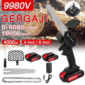 Chainsaw Handheld Cordless Electric Saw Rechargeable Pruning Wood Saw 6 Inch Cordless Electric Chainsaw Rechargeable Mini Chainsaw Easy Cut 20cm Wood Portable Chainsaw