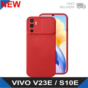 Case Vivo V23E (2022) Softcase Slide Bergaris Warna Camera Protect