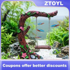 【ZTOYL】 Thu Nhỏ Cổ Tích Vườn Đu 1 Hoa Cây Bức Tượng Tự Làm Mô Hình Hiển Thị Cho Trẻ Em Vườn Sân Sau Trang Trí Nội Thất Sáng Tạo Máy Tính Để Bàn Trang Trí