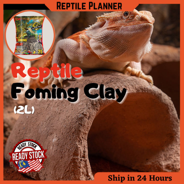 SuperRep Reptile Foaming Clay（2L）Excavator Clay Bedding for Reptile ...