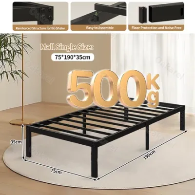 🚀24-Hour Shipping🚀Iron Bed Frame Single/Double/Queen/king Size Bed Frame King Size High Load-bearing Bed Frame