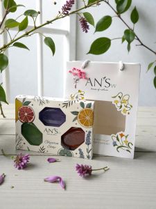 Hộp Quà Xà Phòng Tinh dầu ANSw (100gx3) (kèm túi) Tặng sinh nhật 8/3 20/10 20/11 Noel Tết