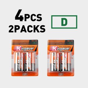 Kingever 12 PCS 100% Orignal Extra Heavy Duty R20 D Battery