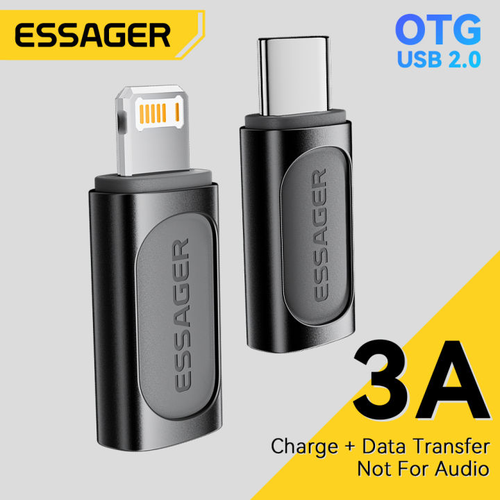 Essager 3A Bộ chuyển đổi OTG Lightning Nữ Để Loại C Nam