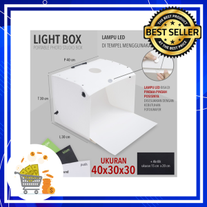 KEDAI REJEKI - Mini Studio Photo Box LED Portable / BOX LED Foto Portable