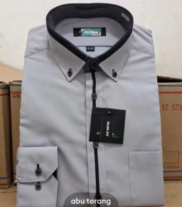 R-ONE REGULER Kemeja kerah lis kombinasi besic formal alisan / kemeja pria slimfit lengan panjang / baju atasan pria dewasa / kemja kantor pria jumdo termurah Kemeja Pria Formal R-ONE Slim Fit Lengan Panjang Kerah List Polos
