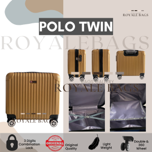 Polo Twin Tas Koper Pilot 18 inch Resleting Adjustable Trolley - Koper Travel Kotak / Staycation