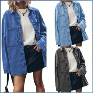 Jacket Leisure Shirt Unique Style Large Pocket Vintage Fashionable and Casual Practicality Commuter