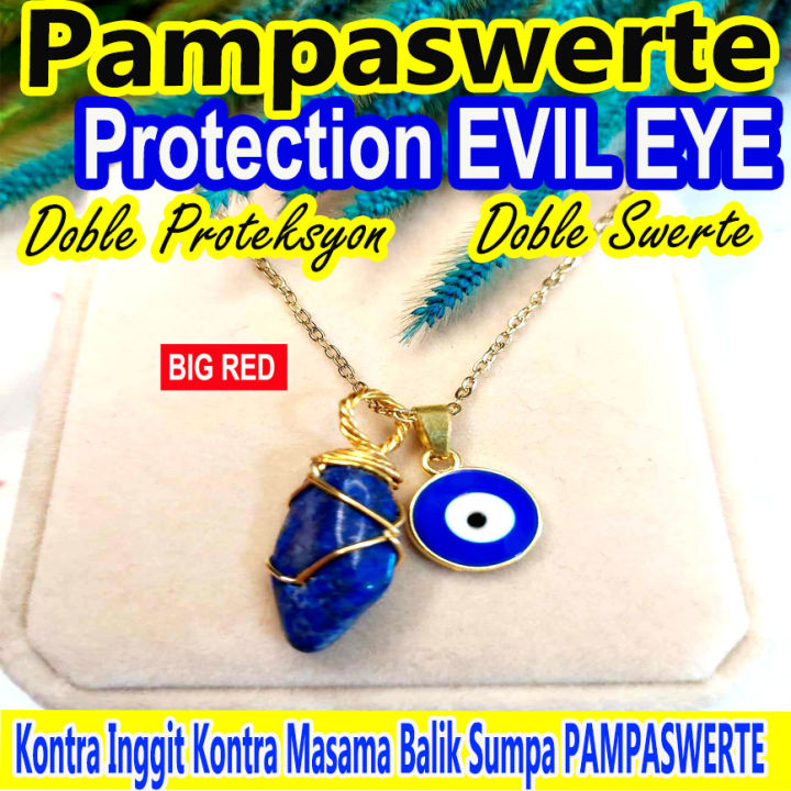 Double Success Protection Evil Eye Blue Money Magnet Fortune
