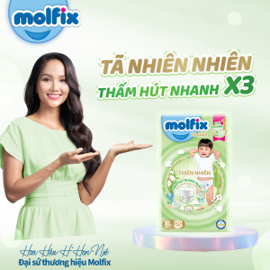 Tã quần thiên nhiên Molfix Ultra XL (12kg - 17kg) Gói 62 miếng