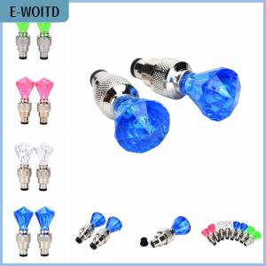 【E-WOITD】 2x LED Motorcycle Cycling Bike Bicycle Wheel Tire Valve Flashing Light Car Lamp