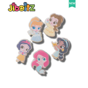 Led Crocs charm Shoe Buckle Shoes Flower Hole Shoes Accessories Lights Up Disney Princess Cute Shoe Accessories