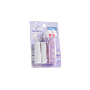 BW-A78 Penghapus Pensil Mekanik Free 2PCS Refill Penghapus Karakter Kartun 3D Perlengkapan Sekolah