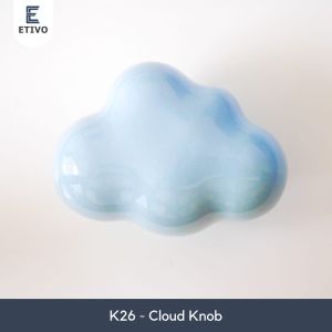 Etivo K26 Door Knob Cloud Kids Handle | Tarikan Pintu Laci Lemari Awan - Blue