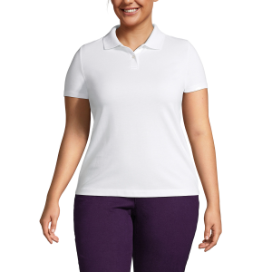 เสื้อโปโลผู้หญิงไซส์ใหญ่ Plus size 3XL - 7XL ใหญ่สุด 52 นิ้ว สีพื้น 16 สี ผ้านิ้ม ใส่สบาย ระบายอากาศเยี่ยม
