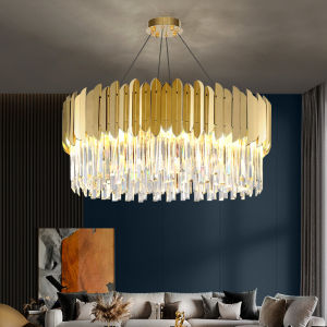 Modern Ceiling Lamp Stainless Steel Solid K9 Crystal LED Ceiling Lights Living Room Bedroom  Lamps Smart Ceiling Lamp