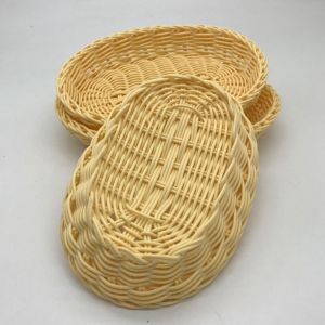 CANICECA Hardness Rattan Wicker Woven Serving Baskets Household Handwoven Rattan Basket High Quality 9 Styles Drain Chopstick Fork Spoon Holder Restaurant Serving Tabletop Display
