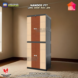 LEMARI PAKAIAN PLASTIK MINIMALIS LEMARI NAIBA NANDOS LONG DOOR LEMARI MODERN SKANDINAVIA