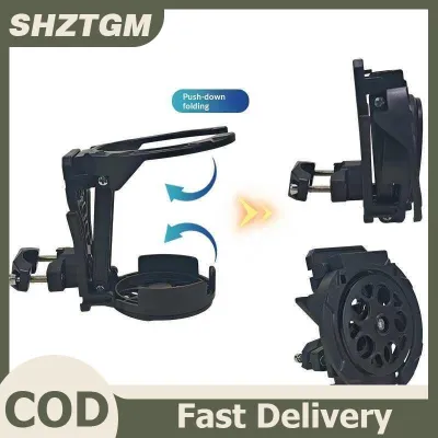 SHZTGM Xe Máy 1Pcs Có Thể Gập Lại Chai Nước Chủ Cup Khung Có Thể Điều Chỉnh Phụ Kiện Cho Off Road Touring
