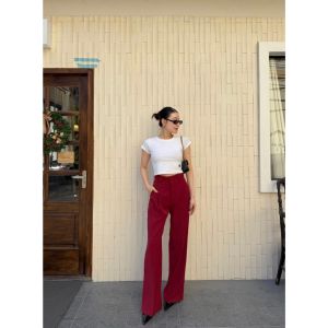 Hana Trousers กางเกงขายาวผู้หญิง XS-2XL เก็บเอว เก็บสะโพก อำพรางต้นขาTHESUNCO