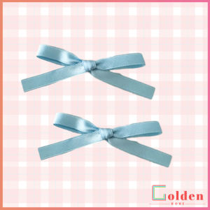 Golden กิ๊บติดผมหน้าม้า ประดับโบว์ กิ๊บติดผมริบบิ้นน่ารัก จํานวน 2 ชิ้น ต่อชุด Hairpins