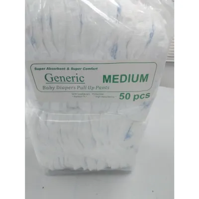 BABY DIAPER 50 pcs Generic Korean Pants and TAPE sizes: s ml xl xxlxxl unisex ultra thin dry