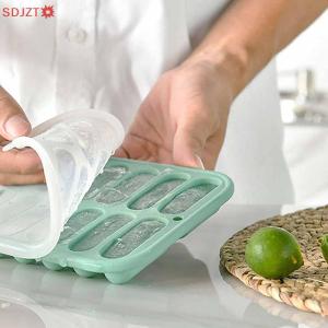 🚚【Local Express Delivery】🚚 Sausage Maker Mould 14 Grids Silicone DIY Ham Hot Dog Making Moulds With Lid Kitchen Household Sausages Cake Baking Tools Molds