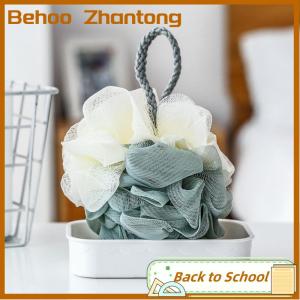 Behoo Shower Mesh Sponge Bath Puffs Bubble Ball Body Exfoliating Brush Soft Cleaner Skin Scrub Back Brush Bathroom Supplies