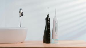 Fairywill Water Flossers Oral Irrigator Rechargeable Portable Dental 3 Modes Water Tank for Teeth 300ML Waterproof Teeth Cleaner