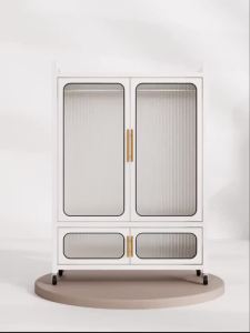 Wardrobe Locker Simple Home Wardrobe Bedroom Mobile Metal Wardrobe
