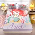 Dansunreve Elsa Fitted Sheet Disney/Marvel Series Snow White Bedsheet Single/Queen/King Cartoon Mattress Protector. 