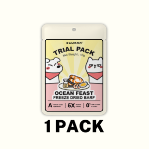 (NEW) RAMBOO Ocean Feast Freeze Dried Cat & Dog BARF/All Life Stages Main Diet/Freeze Dried Pet Food/Cat & Dog Booster 150g