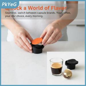 PkYeG Cà Phê Adapter Tái Sử Dụng Cho Dolce Gusto Genio S Crema Refillable Vỏ Máy Xay Bao Gồm Dễ Dàng Để Làm Sạch Cho Nhà Bếp Hoặc Văn Phòng Barista