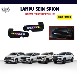 Set Lampu Sein Spion RGB Multicolor untuk Toyota Innova/Fortuner/Hilux - Desain Smoke Stylish