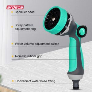 Andeca Vòi Phun Nước Tưới Cây 10 chế độ Xịt  Rửa Xe & sân vườn Tắm Thú cưng Nhựa Abs Cao Cấp