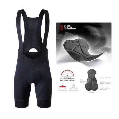 YKYWBIKE Cycling Bib Shorts Men Outdoor Wear Bike Cycling 5-6 Hours Cycling Padded Riding Bib Tights Bicycle Bib Short