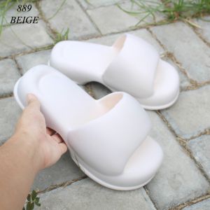 Sandal Wedges Wanita Korean Style Import J889 Sandal Wanita Import Kasual Karet Wedges Wanita Kekinian Import