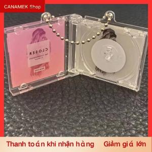 CS Mini NFC chức năng đĩa CD trường hợp móc chìa khóa ngoại vi kỷ niệm Album Key chủ cho DIY Ba lô mặt dây chuyền