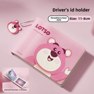 100% Authentic Disney Card Holder Multi-card Slot Car Drivers License Protective Cover Card Holder Two in One Motor Vehicle Driving Certificate Cover LFB327