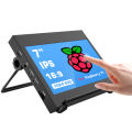 Raspberry Pi 4 Screen, 2022 Upgraded 7" Raspberry Pi Monitor with Case, APROTII 1024X600 IPS Capacitive Touch Screen Display with Stand, USB/HDMI Cables, for Raspberry Pi, Windows, Laptop, Xbox. 