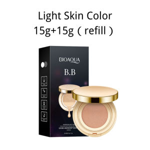 【SG STOCK】Buy 1 Free 1|2Pcs BIOAQUA Cushion |Exquisite And Delicate BB Cushion Cream|Moisture|Cover Mark|15g+15g (REFIL)