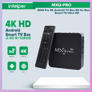 Inper MXQ PRO Smart TV  4K HD 8+128GB 2.4GHz/5G WiFi Support External Device USB Flash Drive