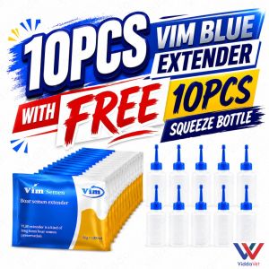 Artificial Insemination VIM Blue Extender 10PCS Bundle with Free 100mL Bottles