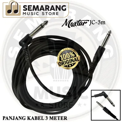 TERMURAH!!! Kabel Jack Gitar Bass Keyboard Audio ke Sound atau Speaker Panjang 3 Meter (A17)