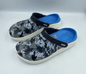 Crocs LiteRide Printed Camo - รองเทาหัวโต รองเท้าแตะแบบลำลองลายทหาร ใส่สวยเท่มากๆ เล่ม M4 - M11