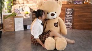 FCJOJO CASTLE Giant Teddy Bear Plush Toys 60/80/100/120/140/160/180cm Teddy Bear 24-60 inches Soft Teddy Bear Stuffed Doll Big Human Size 5ft Teddy Bear for Girls Popular Birthday Valentine Gifts for Kids