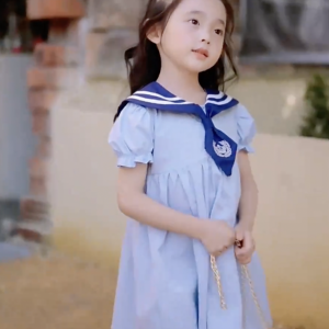 Kyiibaby Summer preppy fashion Little Girl New girls summer dress children skirt thin kybb045