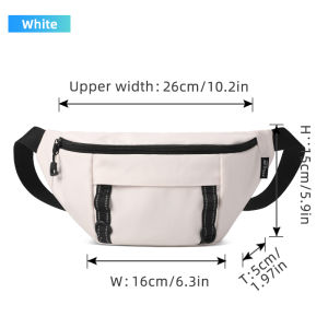 HK Fashion Waist Bag for Men Waterproof Crossbody Bag Sling Bags Outdoor Anti-theft Chest Bag Sport Shoulder Bag Lelaki Beg Ajustable Fanny Packs