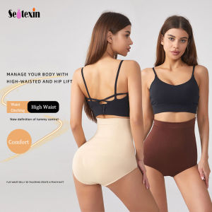 Sentexin Womens Super High Waisted Panties Butt Lift Shapewear Nylon Knickers Breathable Body Shaper Female Briefs
